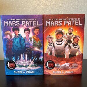 Set of 2 MARS PATEL Sci-fi Adventure Middle School Book Series by Sheela Chari